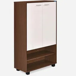 nilkamal Ardor 2 Door Shoe Cabinet In Legno Oak Finish image 4