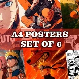 fingerprint chennai Naruto Posters Set of 6 | A4 Anime Wall Art | 300 GSM Premium Print | Naruto Photographic Paper-picture-30