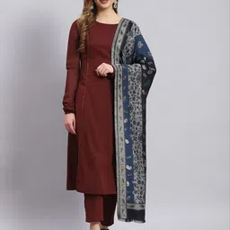 MONTE CARLO Cotton Self Design Women Shawl-picture-12