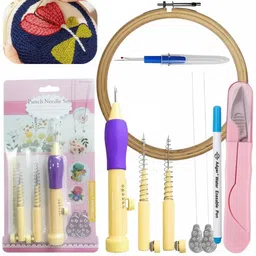 Premium Hand Embroidery & Punch Needle With Tools Starter Set for DIY Crafts-image-83