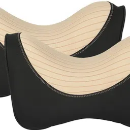 oshotto Black, Beige Fabric Car Pillow Cushion for Universal For Car-picture-10