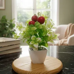 bloombeyond AF2025p1 Multicolor Orchids Artificial Flower with Pot image 2