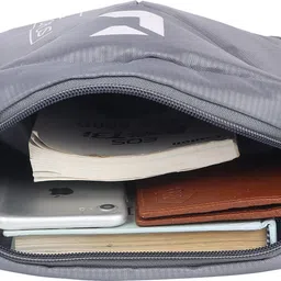 le corpus Grey Men & Women Sling Bag Extra Large Stylish Shoulder Cross Body Office Messenger bag for Men and Boys image 2