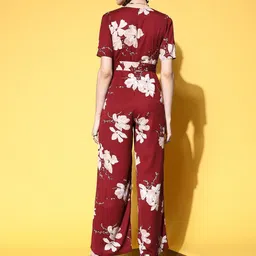 berrylush Floral Print Women Jumpsuit image 2