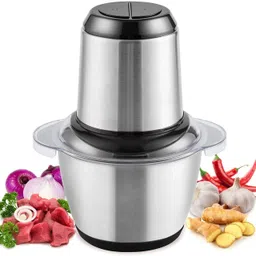 radhe Stainless Steel Blade & Body Meat Vegetables Fruits & Nuts Grinder Electric Vegetable & Fruit Chopper image 1