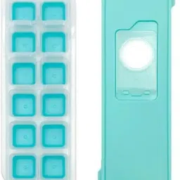 Ice Cube Flexible Trays for Ice Cubes Reusable Maker Mold (Square Shape) Multicolor Plastic Ice Cube Tray-image-65