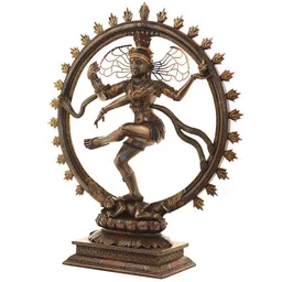 urbancart Lord Shiva Bronze Brown Religious Idol image 4