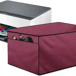 The Furnishing Tree Size2_T1_Maroon Water-Resistant Dust Cover Dimensions in CM (DxWxH 25x36.5x19) Printer Cover image 2