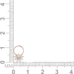 avsar Kimaya 18kt Diamond Rose Gold Nose Wire image 3