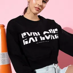 roadster Women Full Sleeve Printed Reversible Sweatshirt-picture-13