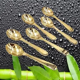 flamina SPOON=1 Disposable Brass Soup Spoon-picture-36