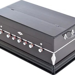 hs internet 7 Stopper Doulble Bellow 39 Keys Harmonium 3.25 Octave Hand Pumped Harmonium image 1