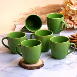 storepedia Pack of 12 Ceramic Tea Cups Set of 6 200ml Coffee Cup & Coffee Mug Set for Home, Office & Kitchen-picture-21
