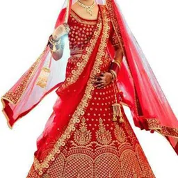 lady shopi Embroidered Semi Stitched Lehenga Choli-picture-34