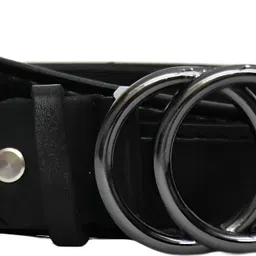 shopbreak Women Formal Black Artificial Leather Belt image 2