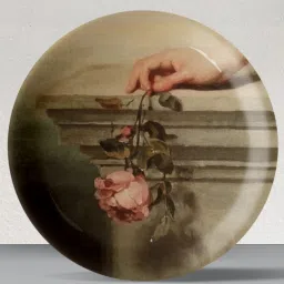 nestroots Vintage Flower Porcelain Wall Plates image 1