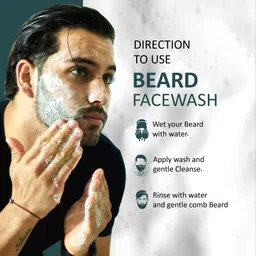 7days natural Men Beard Wash Cleanse & Refresh Relieves Beard Itchiness infused with Olive Oil image 4