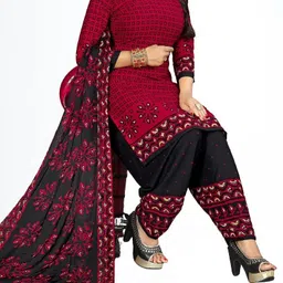 caoimhe Unstitched Crepe Salwar Suit Material Printed-picture-13