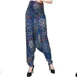 narnari Printed Rayon Women Harem Pants image 1
