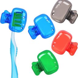 kvvtrades Travel Toothbrush Head Cover 4 Toothbrush Case-picture-37