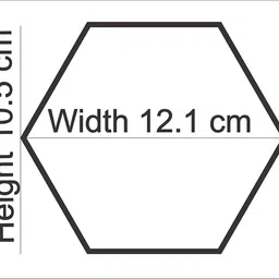 wolkwogg Brown Hexagon Mirror sticker image 2