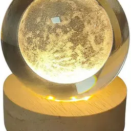 shopogenix Moon Crystal Ball Night Lamp,LED Space Projection Table Lamp for Home Night Lamp-picture-15