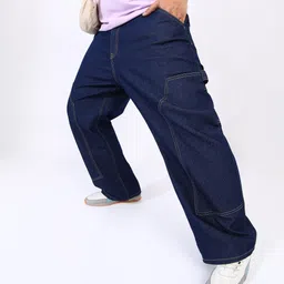 instafab plus Men Regular Mid Rise Blue Jeans-picture-12