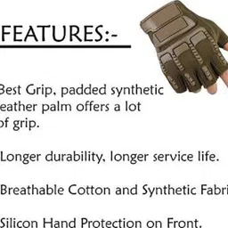 leosportz Motocross BREATHABLE FABRIC RIDING GLOVES FOR RIDERS,BIKERS Riding Gloves image 5