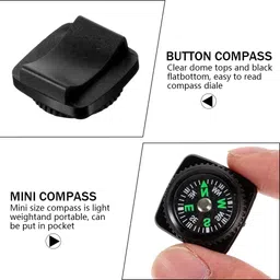 zorbes Liquid Filled Hard Shell Button Compass Set for Survival Band Paracord Bracelet Compass image 4