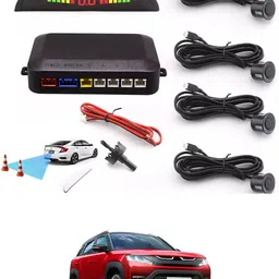 rkpsp Car Universal Black 4 Ultrasonic Reverse Parking Sensor-40 4 Parking Sensors, Compact Screen Distance Display with Sound Warning Parking Sensor-picture-13