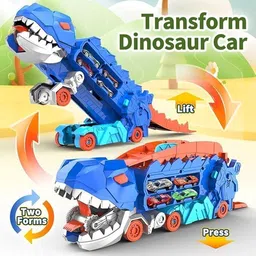 crazinos T-Rex Dinosaur Car Carrier Truck image 2