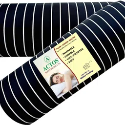 actos Round Microfibre Stripes Bolster Pack of 2 image 1