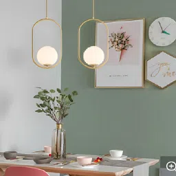 delbay Modern Hanging Lamp for Living Room, Dining Room, Bedroom & Office Recessed Ceiling Light Ceiling Lamp image 3