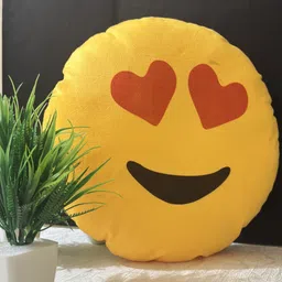lyzoo Cotton Cushion Pack of 1 Smiley EMOJI image 2