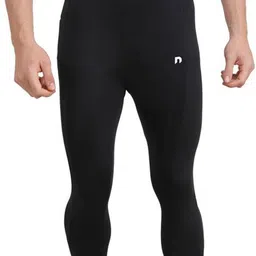 never lose Solid Men Black Tights-picture-18