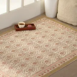 peepul tree Beige Cotton Carpet image 2