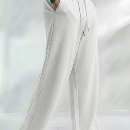 dockstreet Men Solid White Track Pants-picture-20