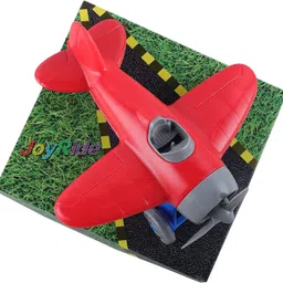 joyride Top Race Airplane Toy|Bump and Go Action Plane - Kids Airline Toy Vehicle image 3