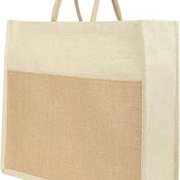 double r bags Jhola Bag for Grocery, Milk, Fruits with Zipper & Reinforced Handles Grocery Bag image 1