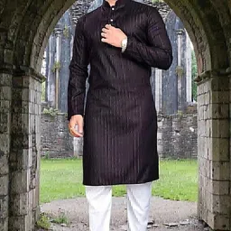 tammu Men Cotton Blend Kurta Pyjama Set-picture-10