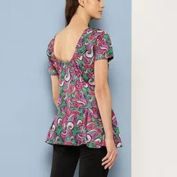 Adrenex Womens Multi-Black Colour Abstract Print Nylon Swim Suit With Goggles Printed Women Swim-dress Multicolor Swimsuit image 4