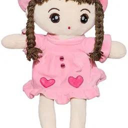 nibzu Soft Eva Doll Toy| 45 cm Soft & Squishy Stuffed Doll for Kids/Girls (Pink) - 45 cm-picture-18