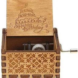 tanmay sales wooden music box happy birthday instrument- Brown-picture-15