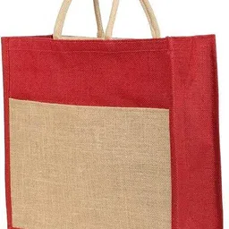 Eco-Friendly Jute Tote Zip Bag for Grocery, shopping vegetables and multipurpose Grocery Bag-image-23
