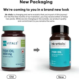 healthkart Fish oil (1000 Omega 3, with 180 mg EPA & 120 mg) for brain, heart and eye health image 2