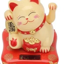 parv creations Solar Power Cat for car dashboard and office table Decorative Showpiece - 7 cm-picture-11
