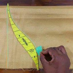 bharatss Side Fitting Scale, Yellow French Curve, ArmHole Curve Tailoring Beginner's Kit Drafting Kit image 4