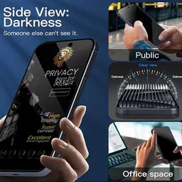 BHIMADA Edge To Edge Tempered Glass for Apple iPhone 13 image 4