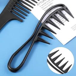 shrachi Wide Tooth Comb 2PCS Curly Knotted Wavy Thick Thin Hair Care Massage Scalp Women image 2