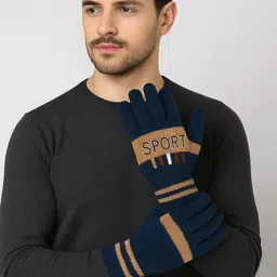 luvre1 Self Design Winter Men Gloves image 2